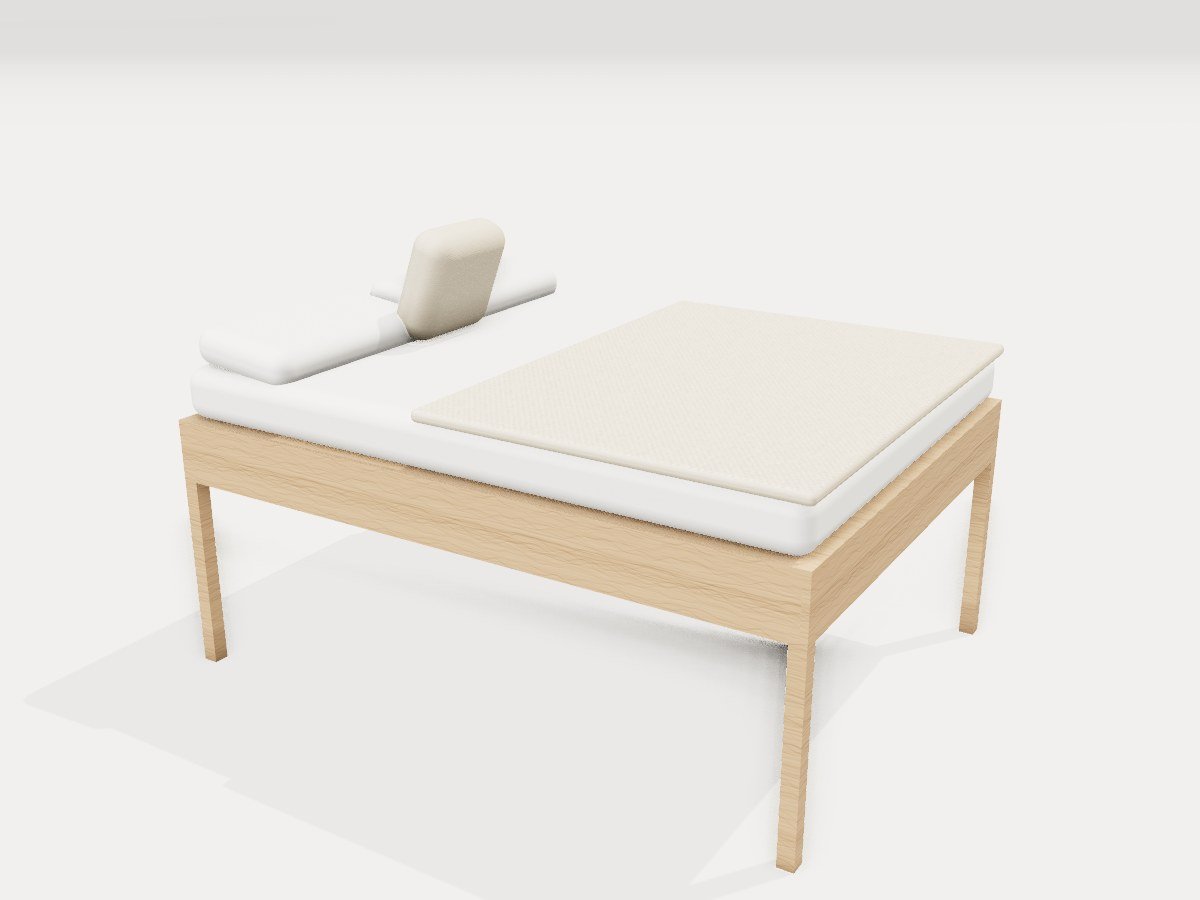 Bett mit Heckgarage